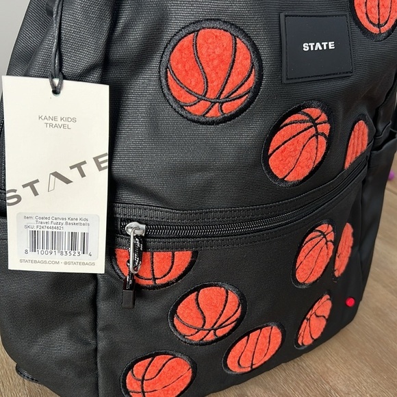State Bags Kane Kids Fuzzy Basketball Backpack - Picture 2 of 7